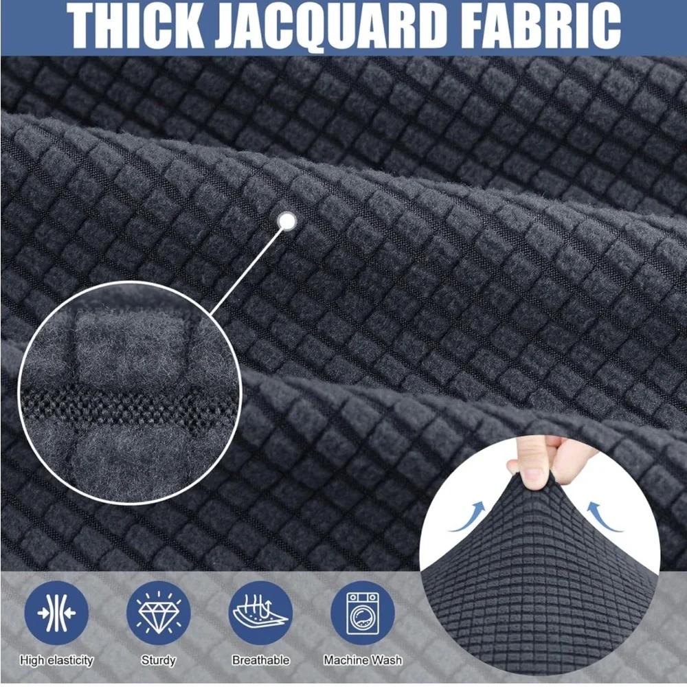 Waterproof Couch Cushion Stretch Covers Stretch Jacquard Soft Washable